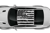 American flag roof decals graphics compatible with Dodge Charger Hellcat SRT Widebody